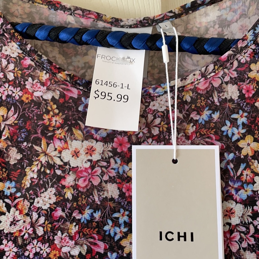 GORGEOUS floral midi dress mesh sheer - Picture 8 of 9